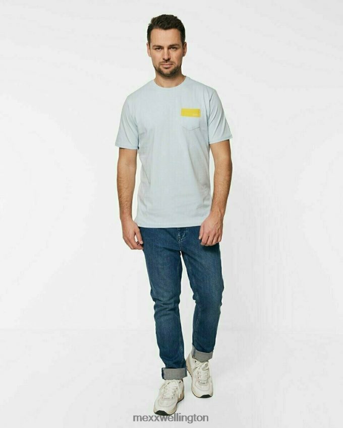 Men Mexx Blue Crewneck t-shirt Light 2B480T736