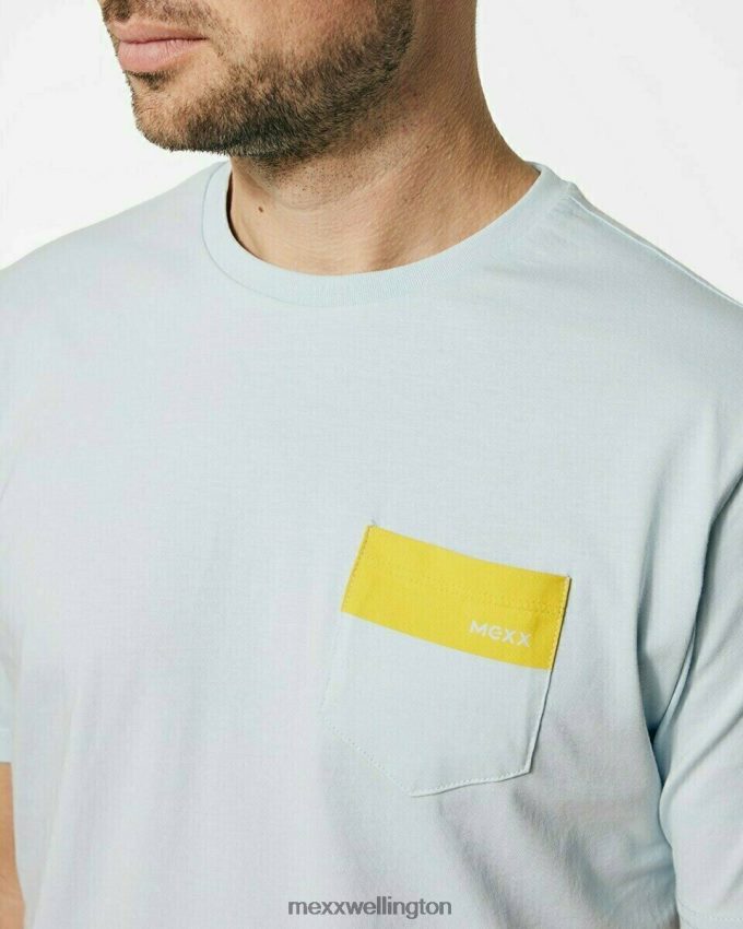 Men Mexx Blue Crewneck t-shirt Light 2B480T736