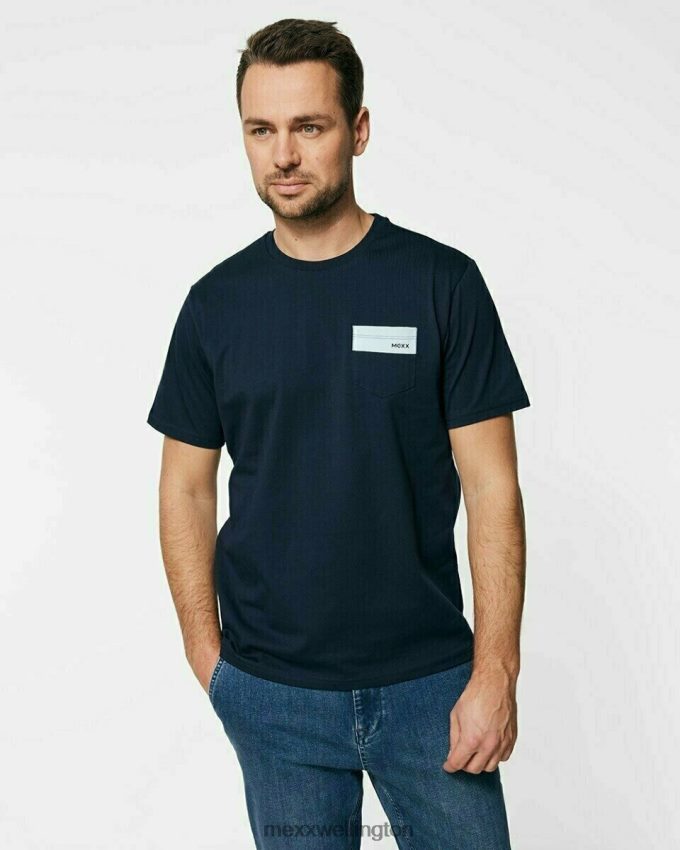 Men Mexx Blue Crewneck t-shirt Navy 2B480T734