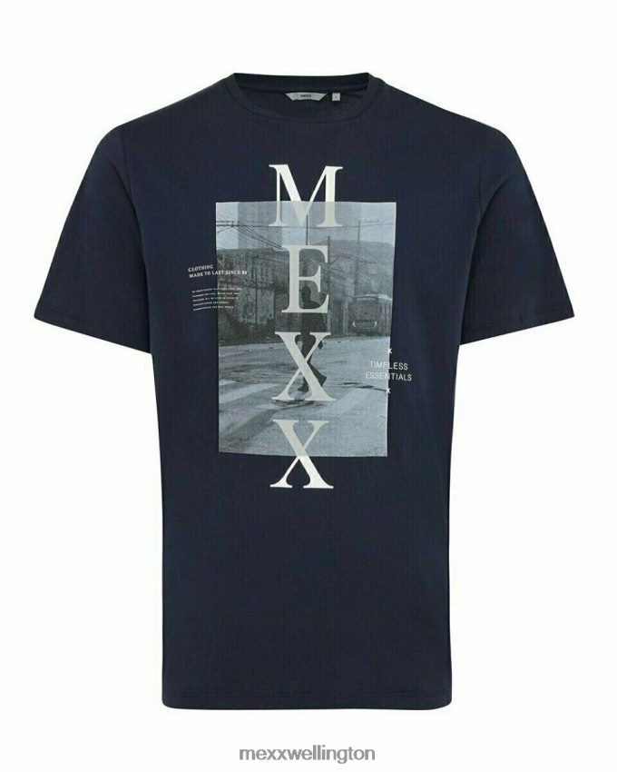 Men Mexx Blue Photoprint T-shirt Navy 2B480T618