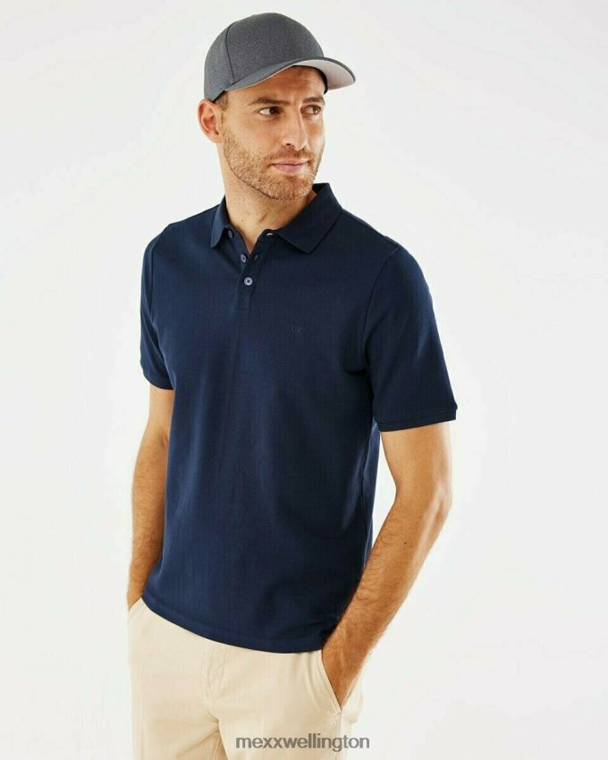 Men Mexx Blue Pique Polo Navy 2B480T591