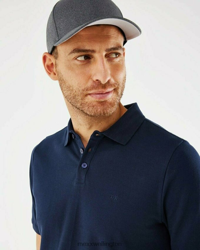 Men Mexx Blue Pique Polo Navy 2B480T591