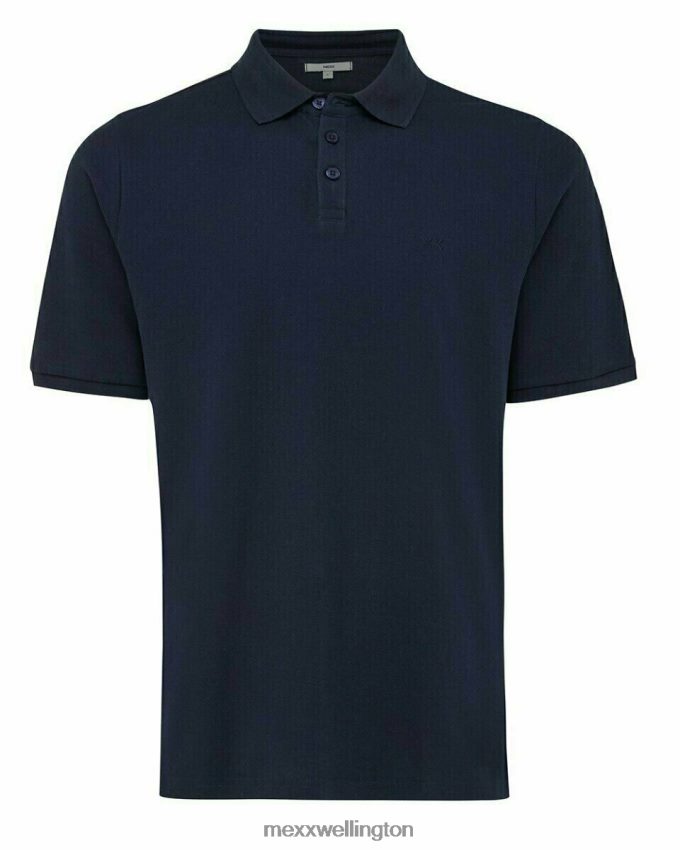 Men Mexx Blue Pique Polo Navy 2B480T591