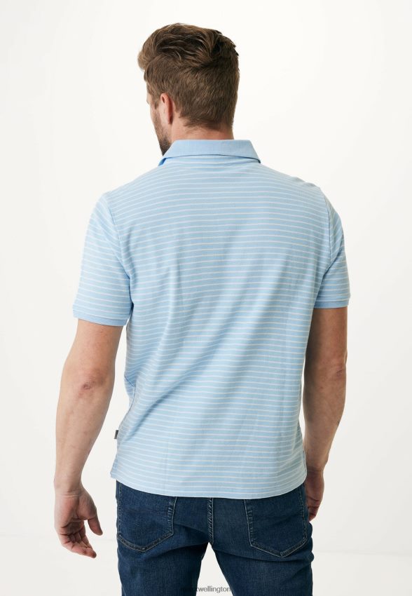 Men Mexx Blue Polo Striped Light 2B480T525