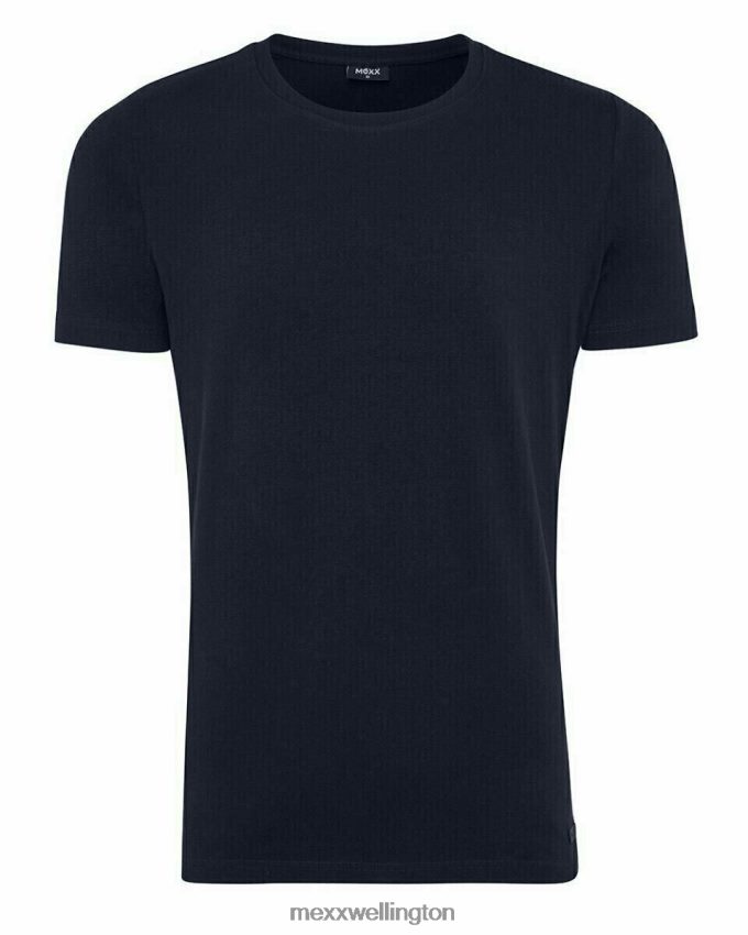 Men Mexx Blue T-Shirt Round-Neck Navy 2B480T640