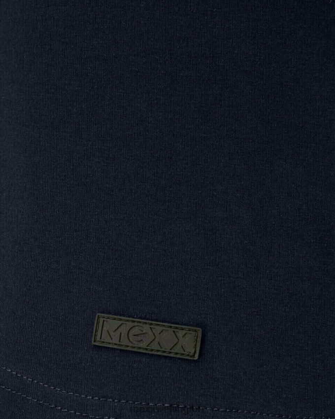 Men Mexx Blue T-Shirt Round-Neck Navy 2B480T640