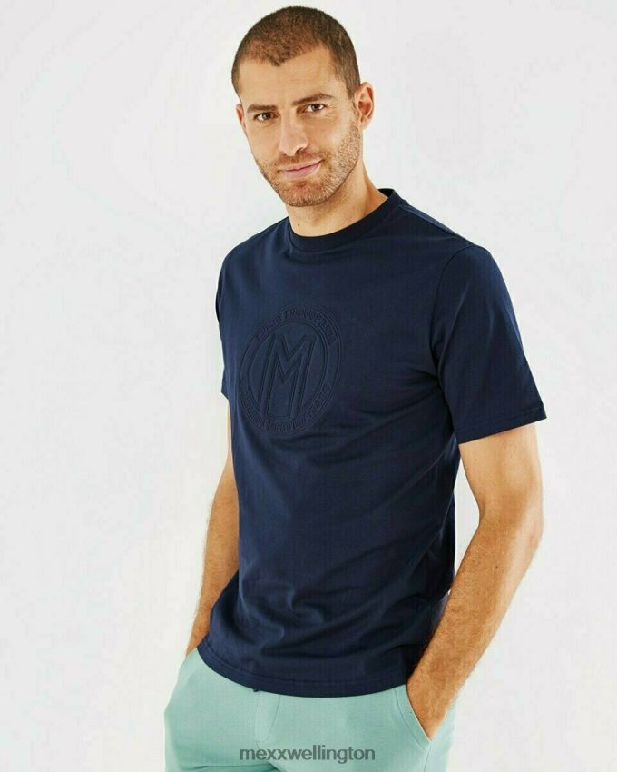 Men Mexx Blue T-shirt Crewneck Navy 2B480T561