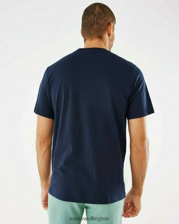 Men Mexx Blue T-shirt Crewneck Navy 2B480T561