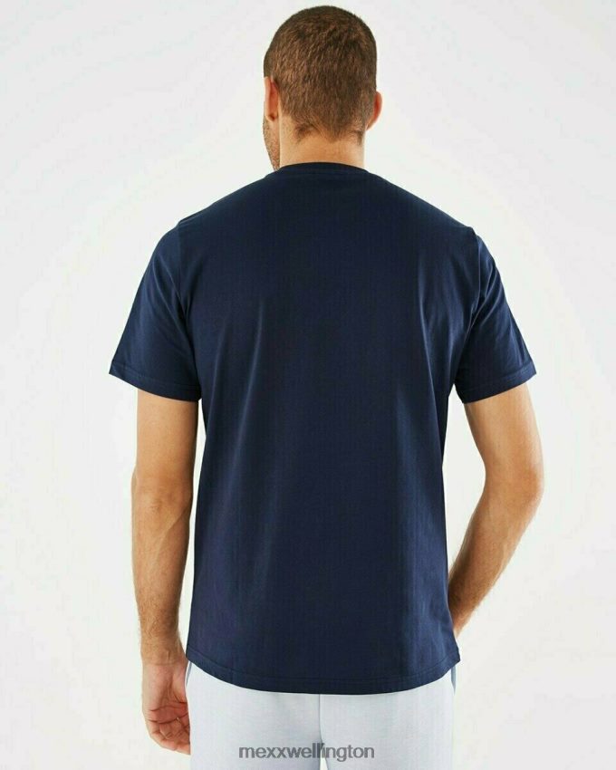 Men Mexx Blue T-shirt Crewneck Navy 2B480T587