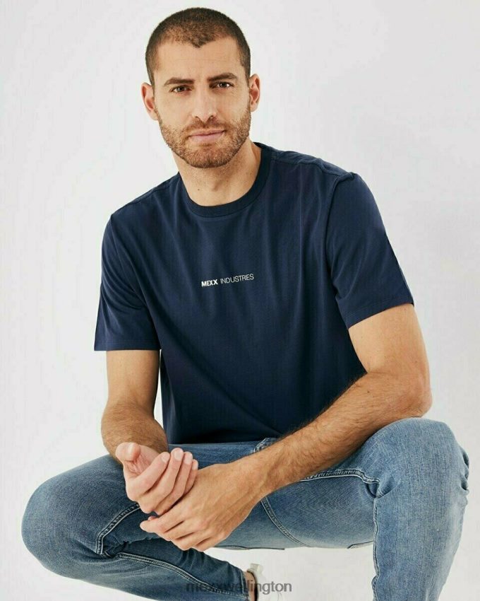 Men Mexx Blue T-shirt Navy 2B480T617