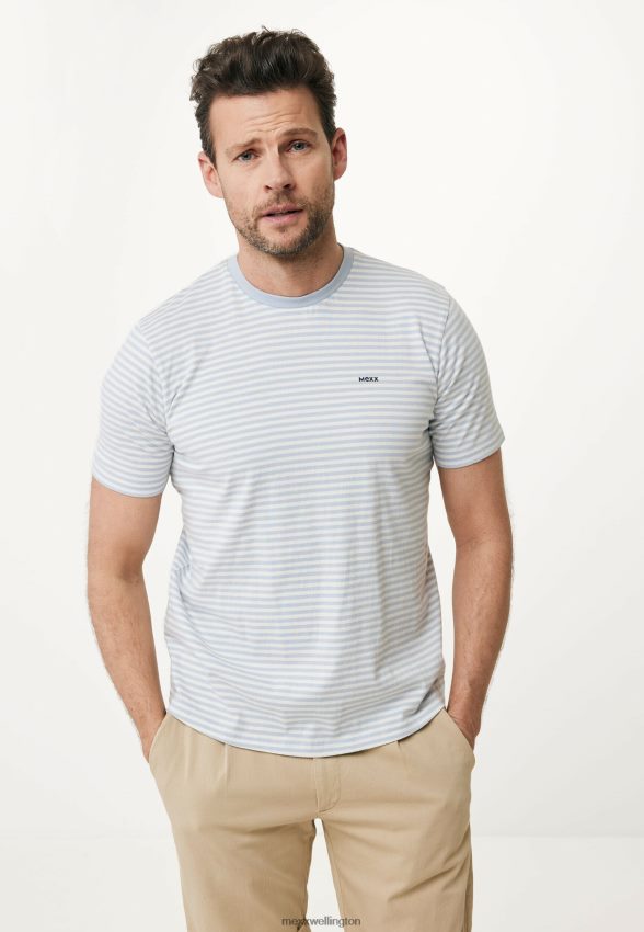 Men Mexx Blue T-shirt striped Light 2B480T513