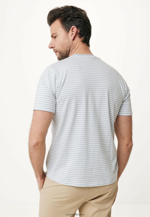 Men Mexx Blue T-shirt striped Light 2B480T513