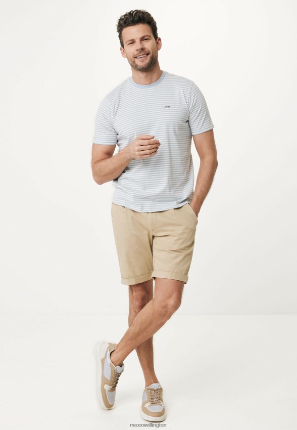 Men Mexx Blue T-shirt striped Light 2B480T513