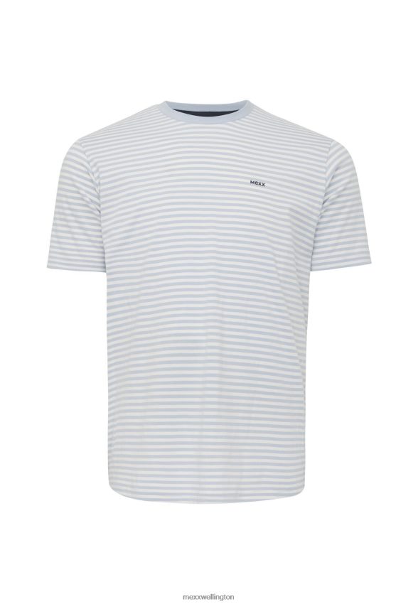 Men Mexx Blue T-shirt striped Light 2B480T513
