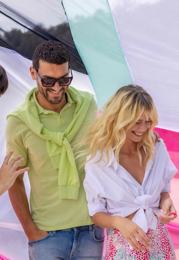 Men Mexx Cotton Short Sleeve Polo Lime 2B480T479