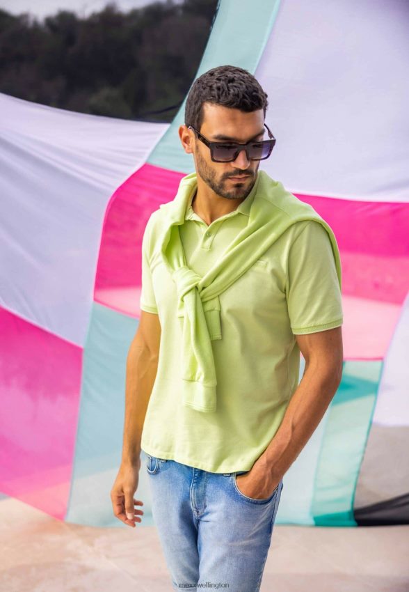 Men Mexx Cotton Short Sleeve Polo Lime 2B480T479