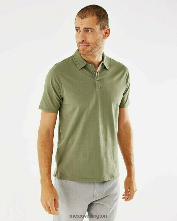 Men Mexx Green Jersey Polo 2B480T559