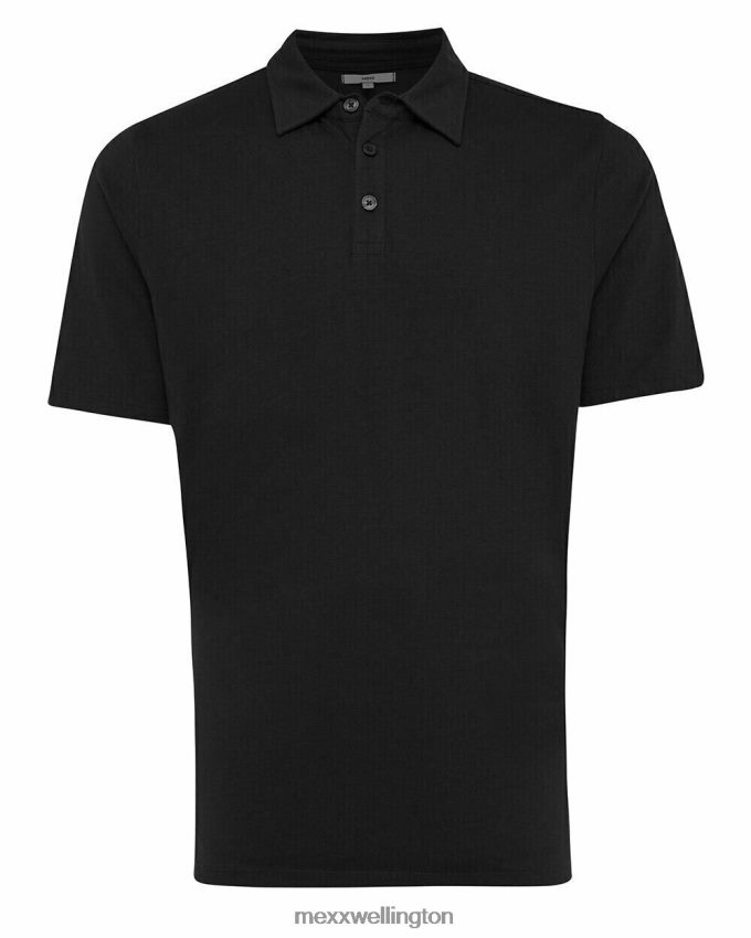 Men Mexx Schwarz Jersey Polo Black 2B480T560