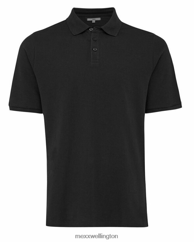 Men Mexx Schwarz Pique Polo Black 2B480T592