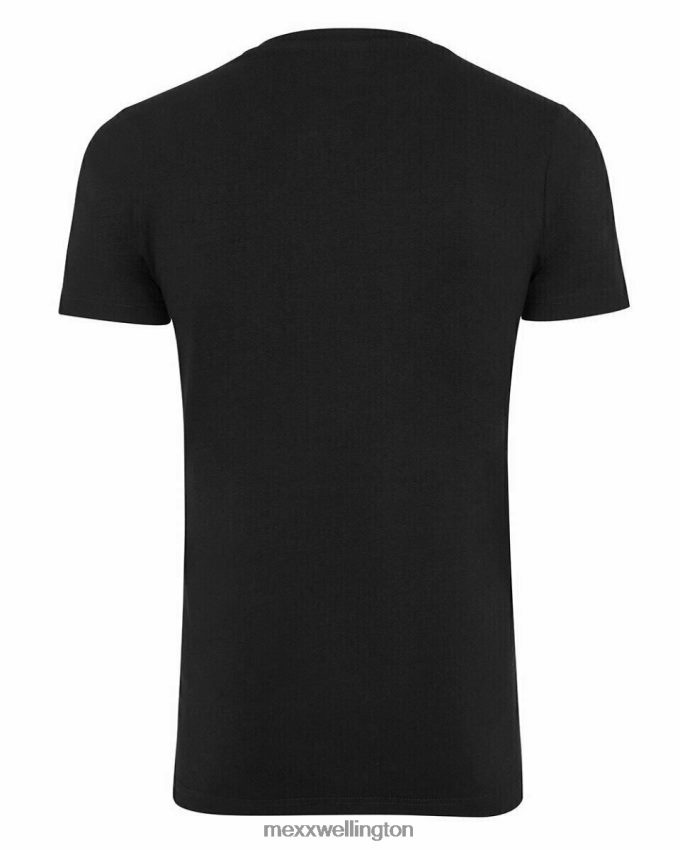 Men Mexx Schwarz T-Shirt Round-Neck Black 2B480T644