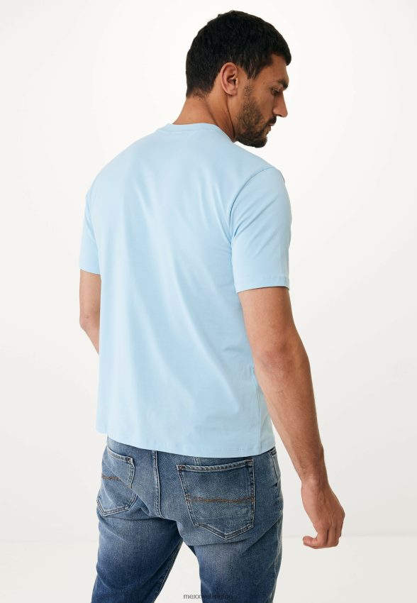 Men Mexx Schwarz T-shirt Short Sleeve Fresh Blue 2B480T495