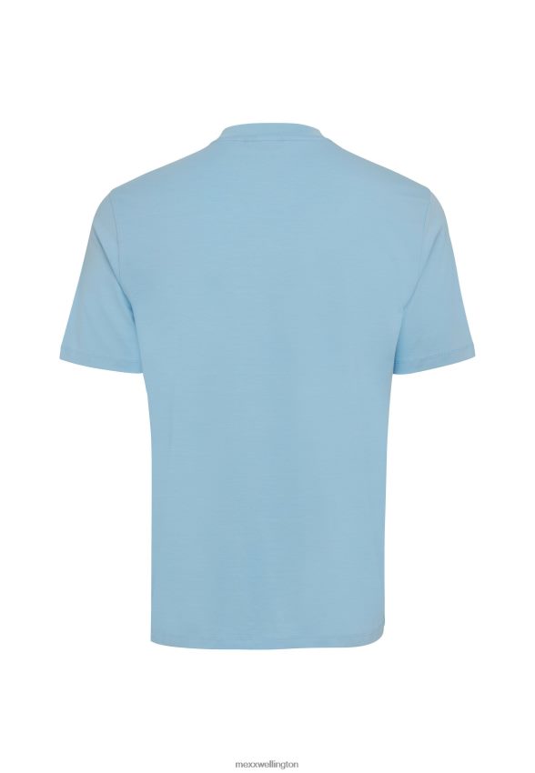 Men Mexx Schwarz T-shirt Short Sleeve Fresh Blue 2B480T495