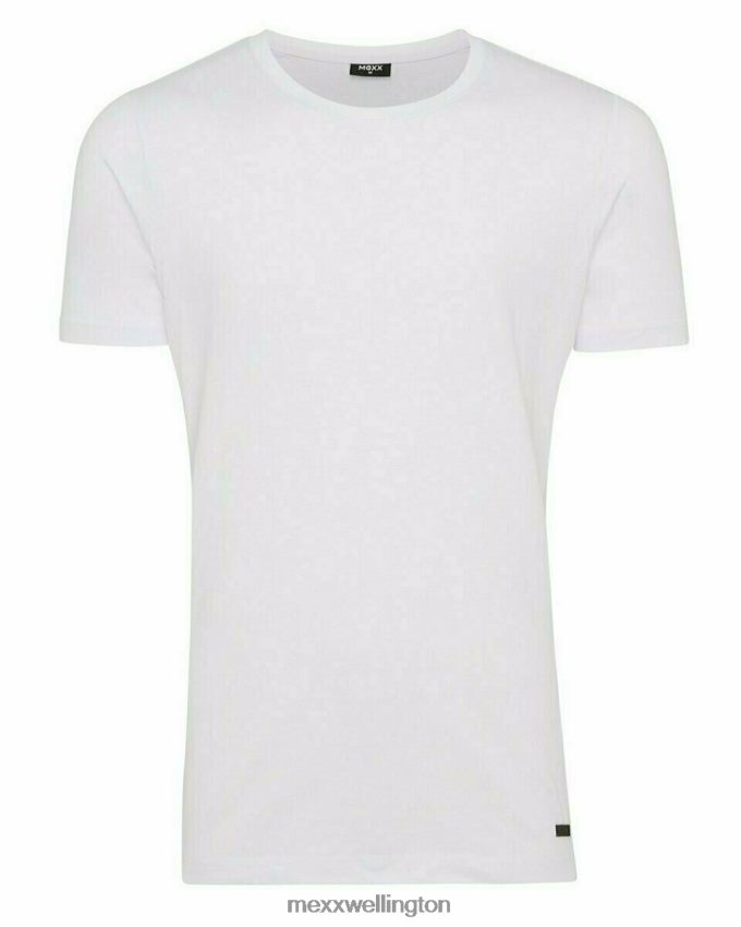 Men Mexx White T-Shirt Round-Neck 2B480T650