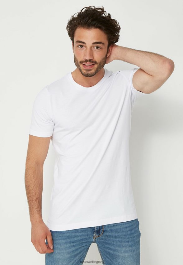 Men Mexx White T-shirt SS crew neck 2-Pack 2B480T539