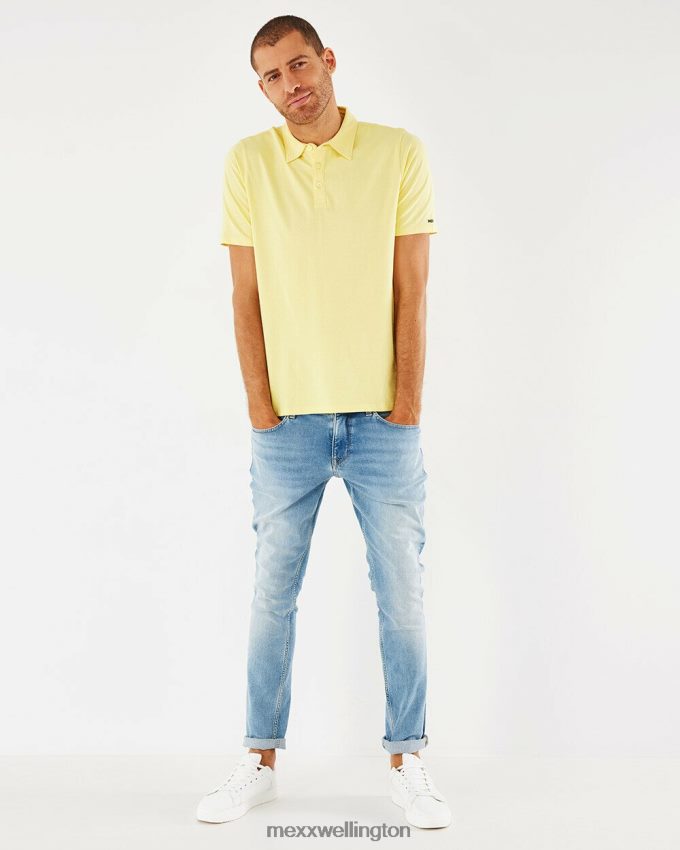 Men Mexx Yellow Jersey Polo 2B480T578