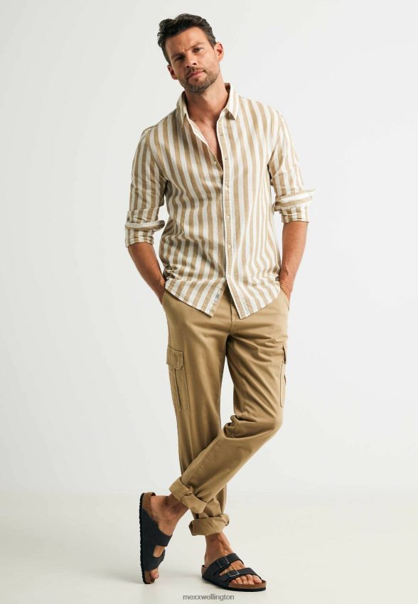 Men Mexx Beige Cargo Pants Sand 2B480T506