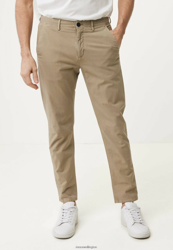 Men Mexx Green Tapered Chino Pants Khaki 2B480T484