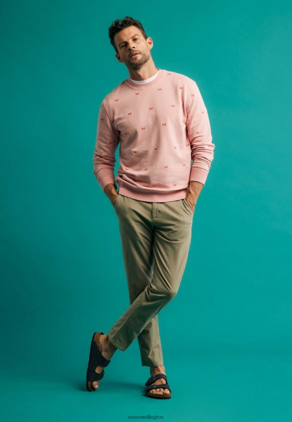 Men Mexx Green Tapered Chino Pants Khaki 2B480T484