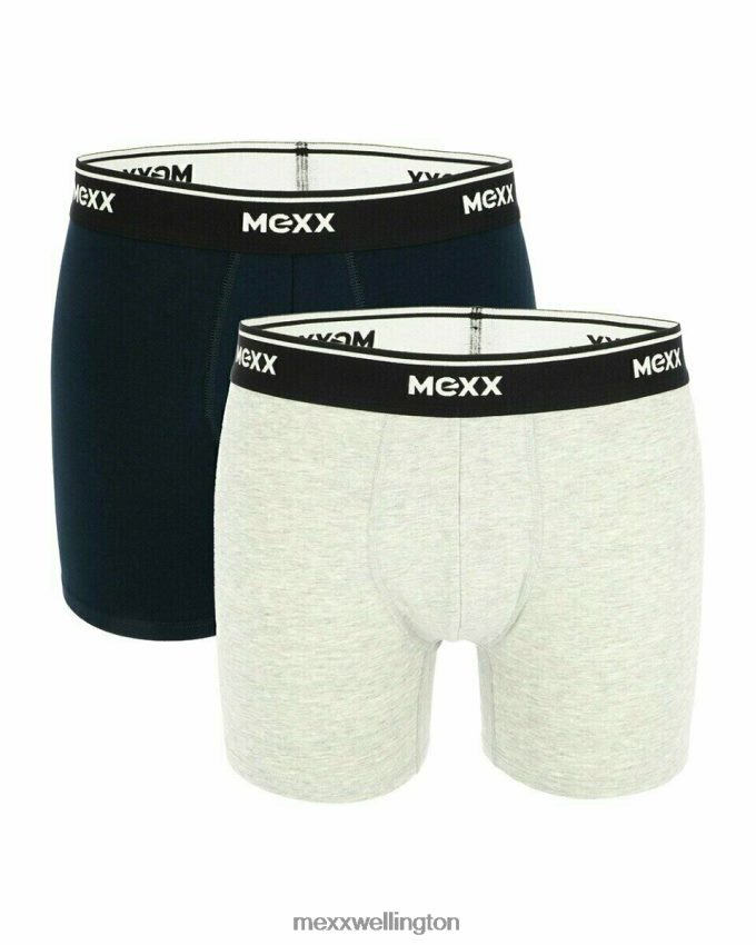 Men Mexx Multicolor Boxershorts 2-pack Navy/Grey Melee 2B480T641