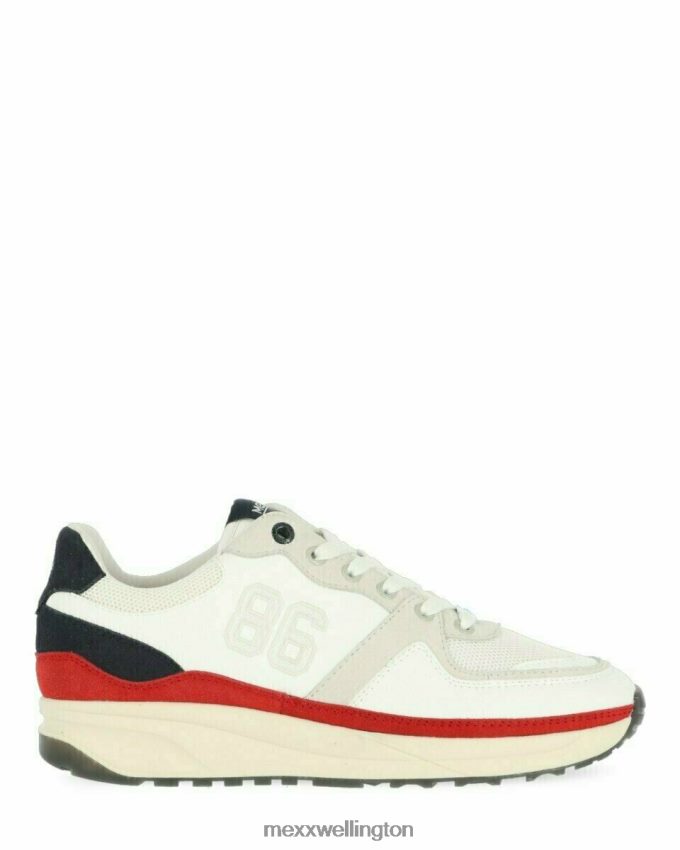 Men Mexx White Sneaker Jamain/Navy 2B480T705