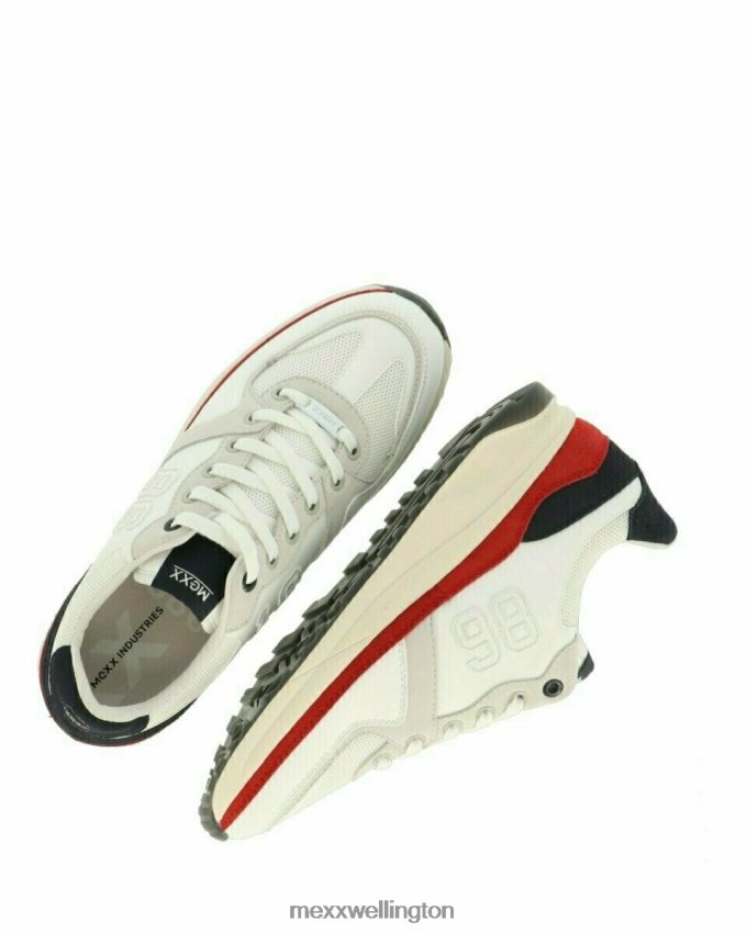 Men Mexx White Sneaker Jamain/Navy 2B480T705