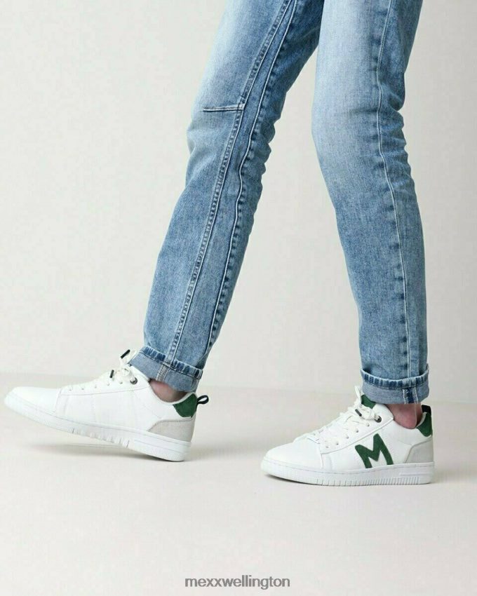Men Mexx White Sneaker Joah/Green 2B480T702