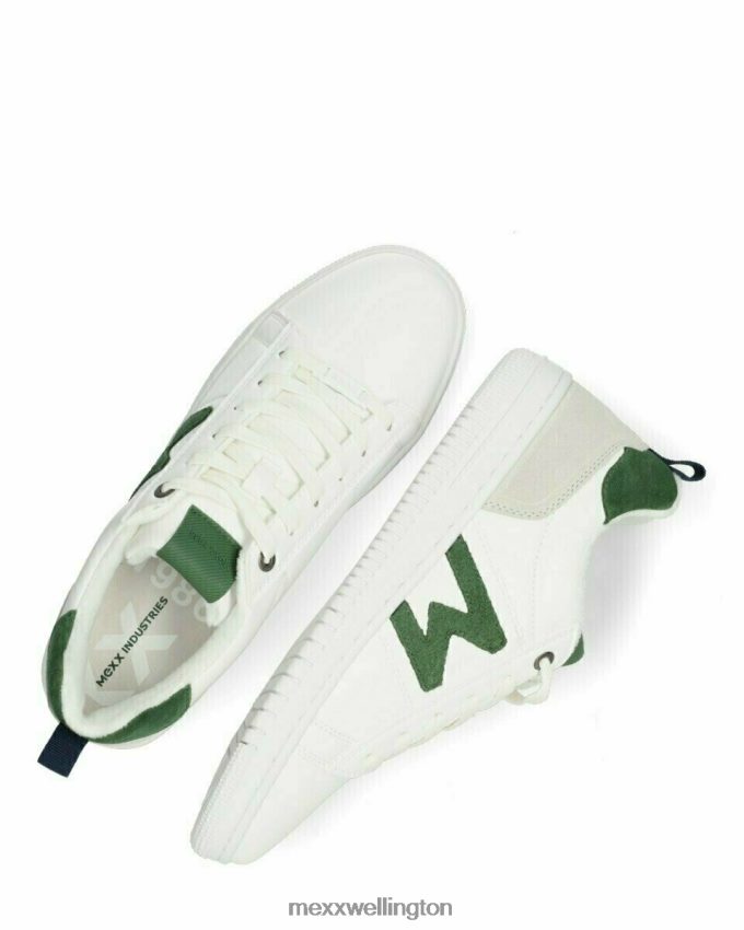 Men Mexx White Sneaker Joah/Green 2B480T702