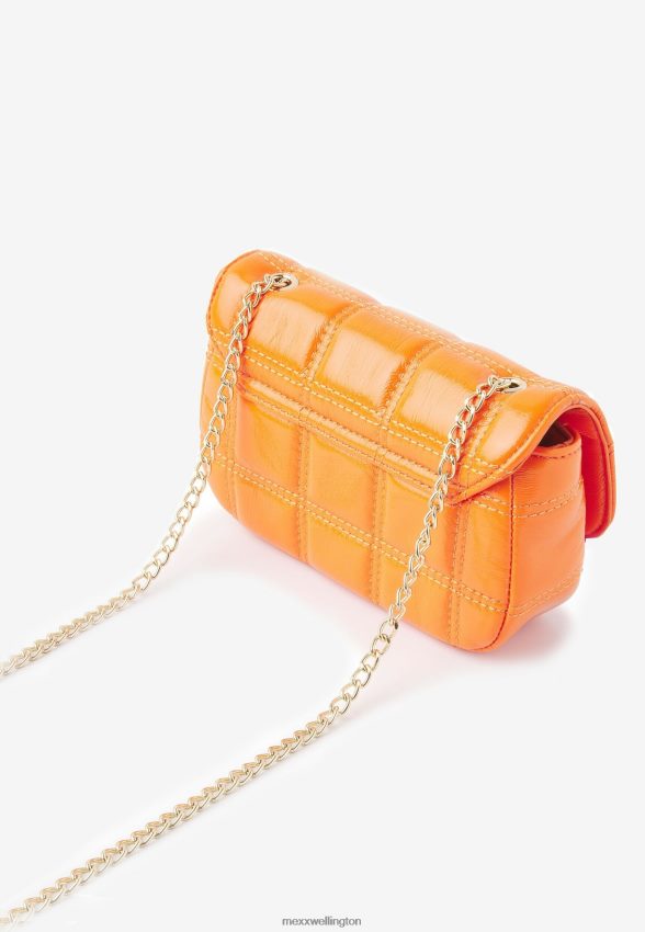 Women Mexx Orange Quilted Crossbody Bag Neon 2B480T416