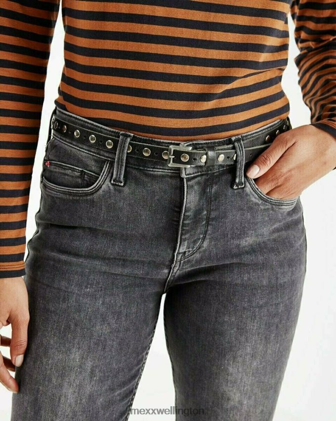 Women Mexx Schwarz Belt Leather Black 2B480T452