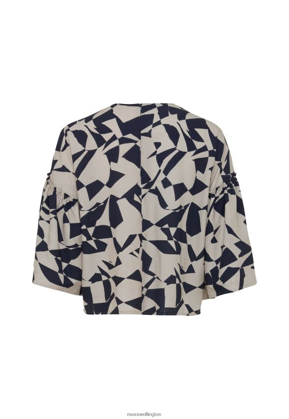 Women Mexx Beige Short Sleeve Blouse 2B480T55