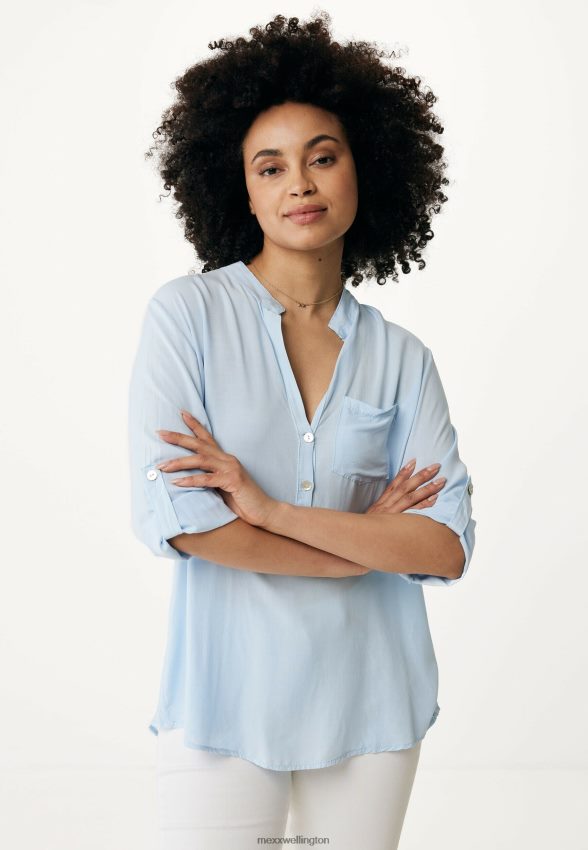 Women Mexx Blue Blouse Sky 2B480T108
