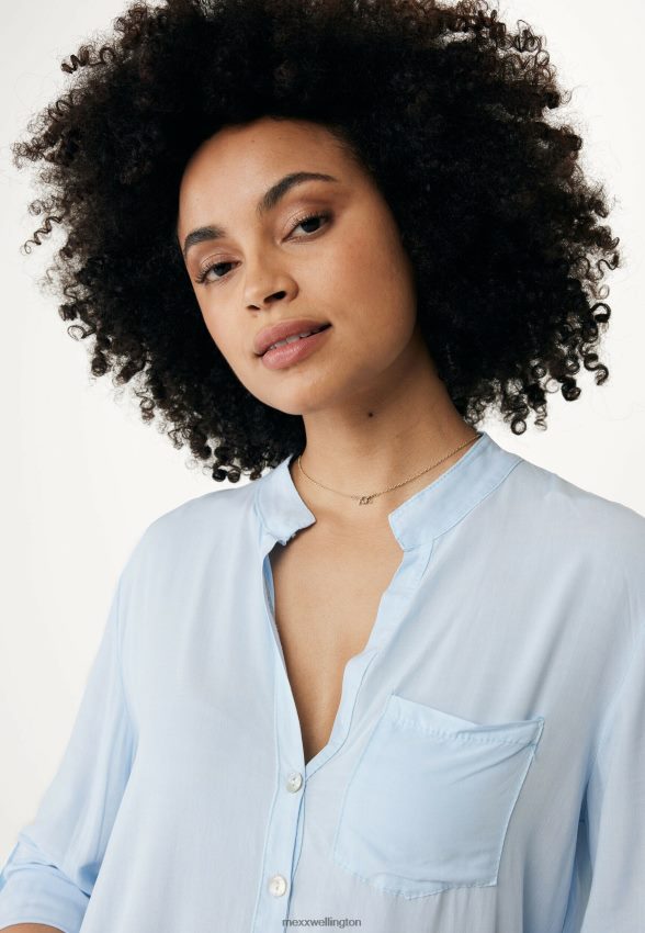 Women Mexx Blue Blouse Sky 2B480T108