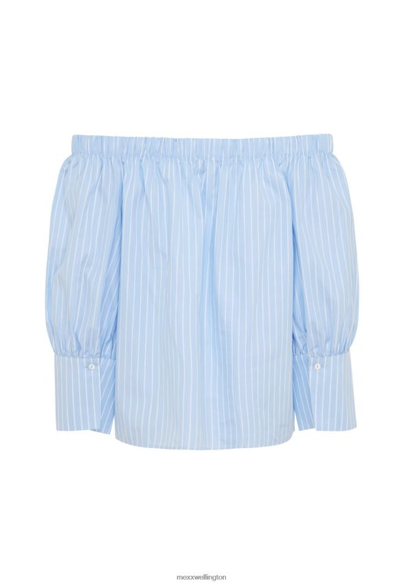 Women Mexx Blue Off Shoulder Blouse 2B480T96