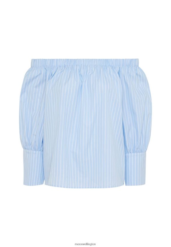 Women Mexx Blue Off Shoulder Blouse 2B480T96