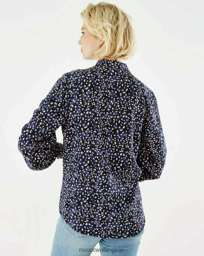 Women Mexx Blue Printed Blouse Navy 2B480T175