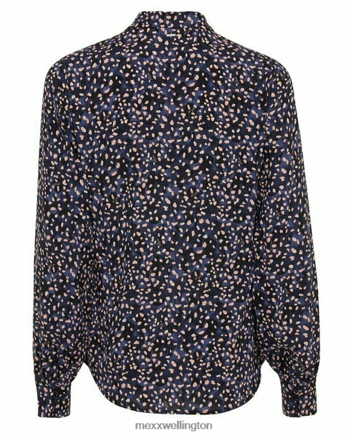 Women Mexx Blue Printed Blouse Navy 2B480T175