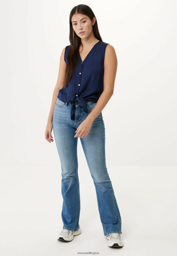 Women Mexx Blue Sleeveless Blouse Navy 2B480T131