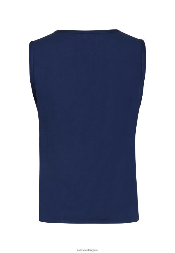 Women Mexx Blue Sleeveless Blouse Navy 2B480T131