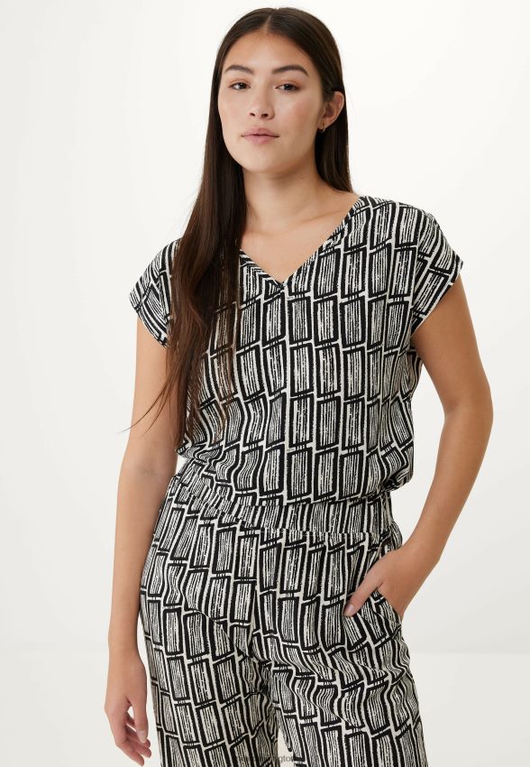 Women Mexx Multicolor V-neck Blouse Print 2B480T70