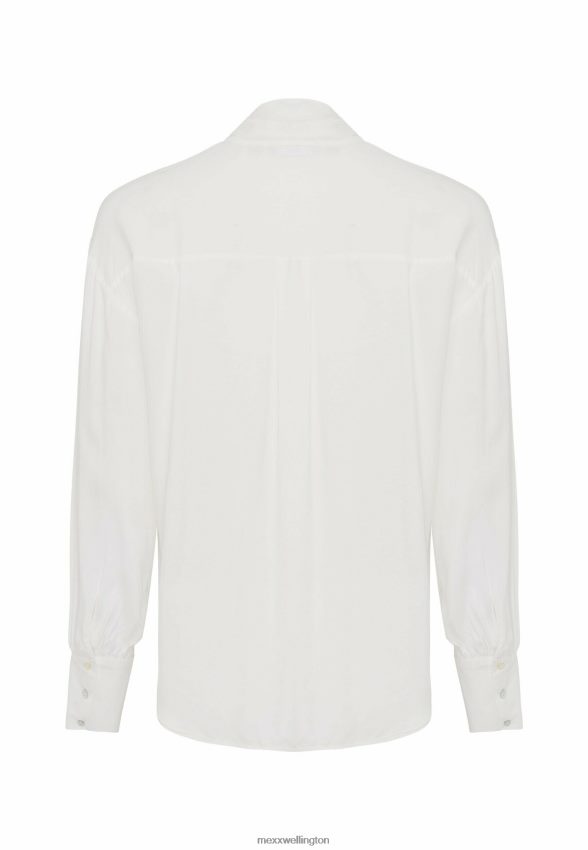 Women Mexx White Bowtie Blouse Off 2B480T68